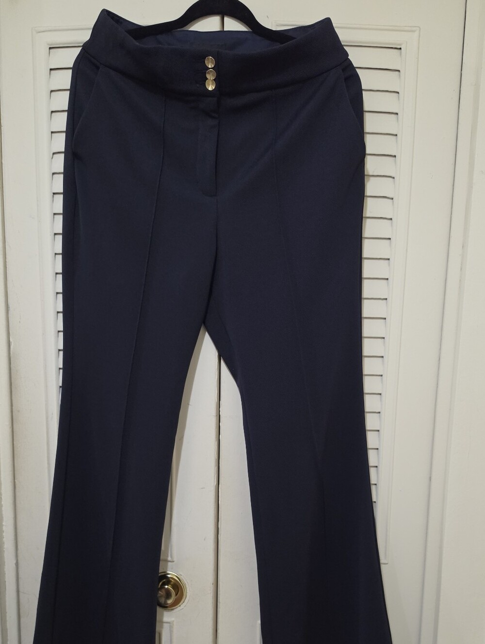 Tailored Navy Flare Dress Pants - Women's Size 12R